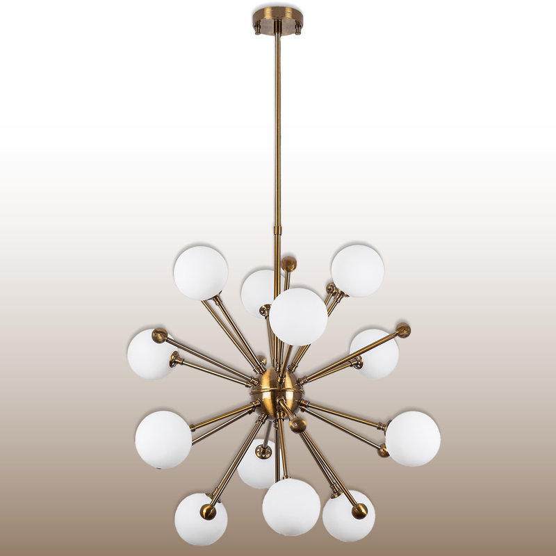 Lustre spoutnik 12 lumières, Rétro