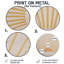 Mid Mid Century Yellow Sun Print - Minimalisme abstrait, art mural rond en métal-614153162