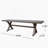 Modern Outdoor Aluminum Dining Bench