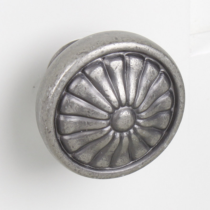 Hartford Aged Pewter 1-1/4" Mushroom Cabinet Knob
