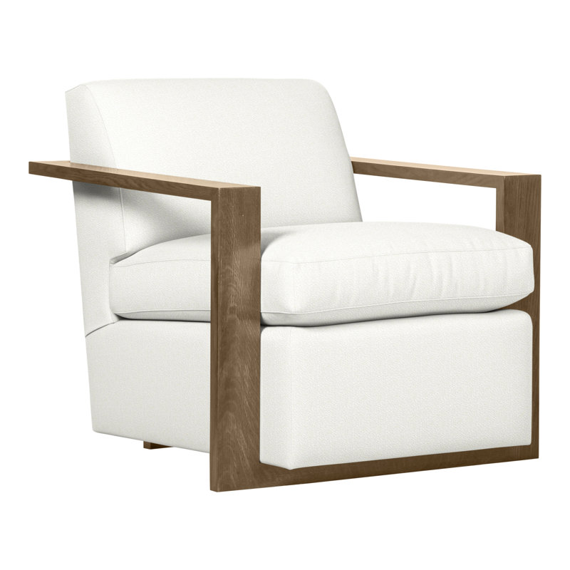 Thom Filicia Home Upholstered Armchair, Hampton, Kempsey Sheepskin