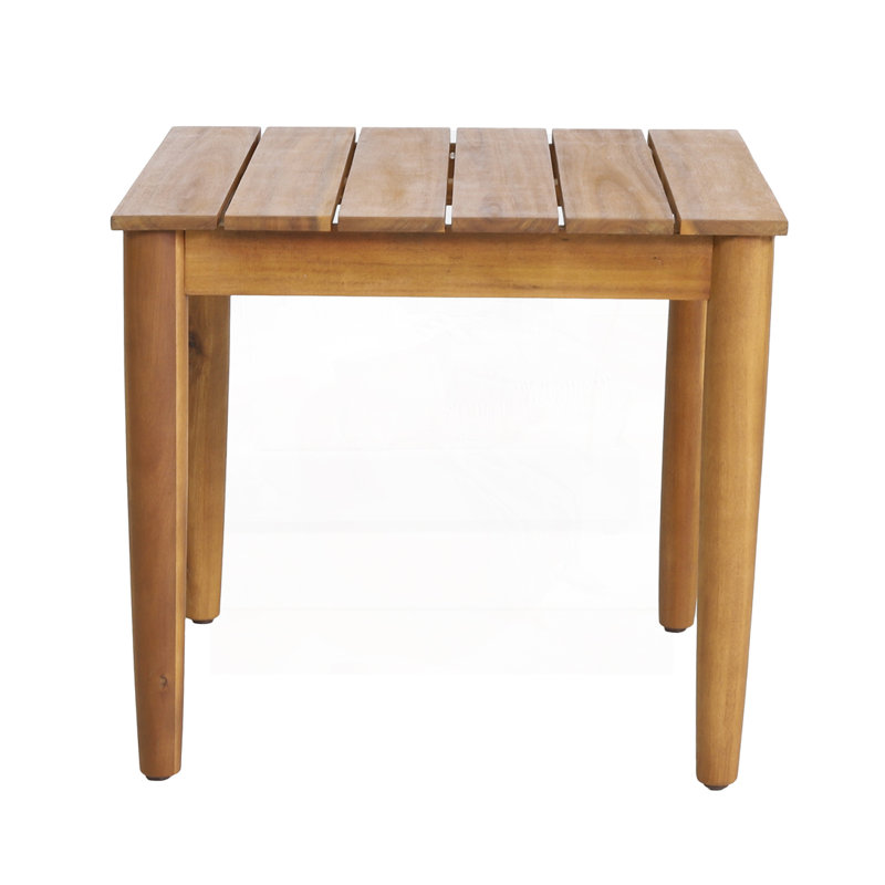 Outdoor Wood Square Side Table