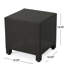 Table d'appoint - Table d'appoint cubique en fer et en fer noir, 18 po x 18 po x 18 po, polyvalente et assemblée - sans assemblage-31819834
