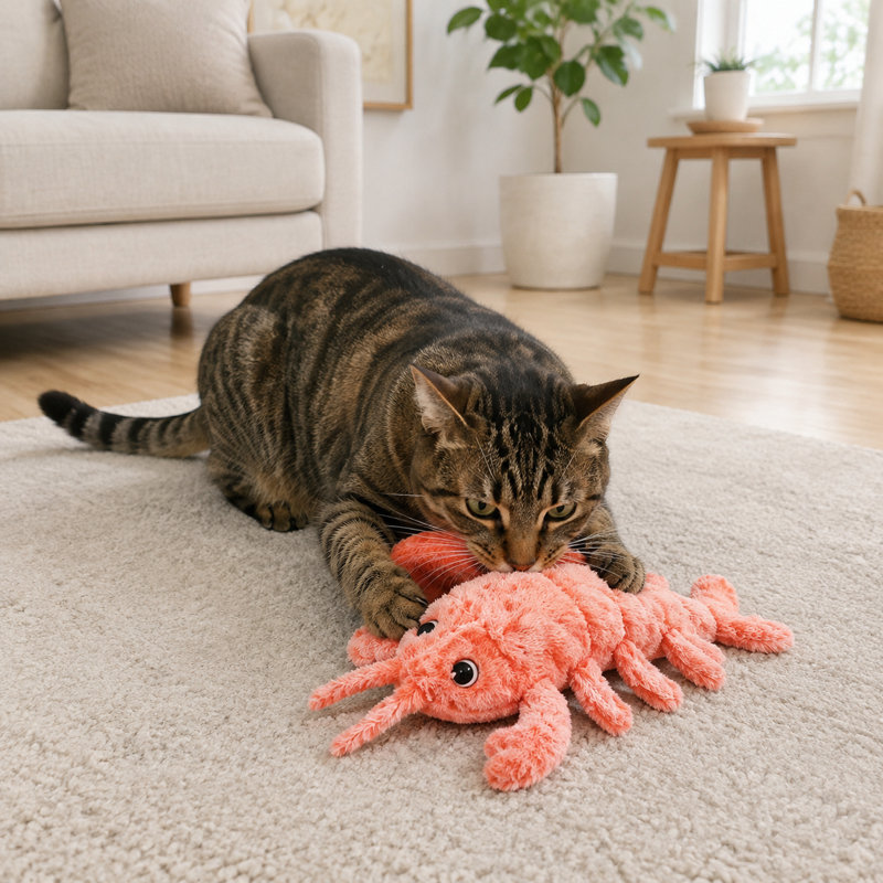 Ensemble de jouets pour chat Flap, Homard 12,6 po x 4,3 po x 2,2 po