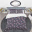 Ensemble de housse de couette ferme en microfibre mauve à la main-40701759