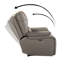 Fauteuil inclinable électrique en cuir véritable Carrina-216108346