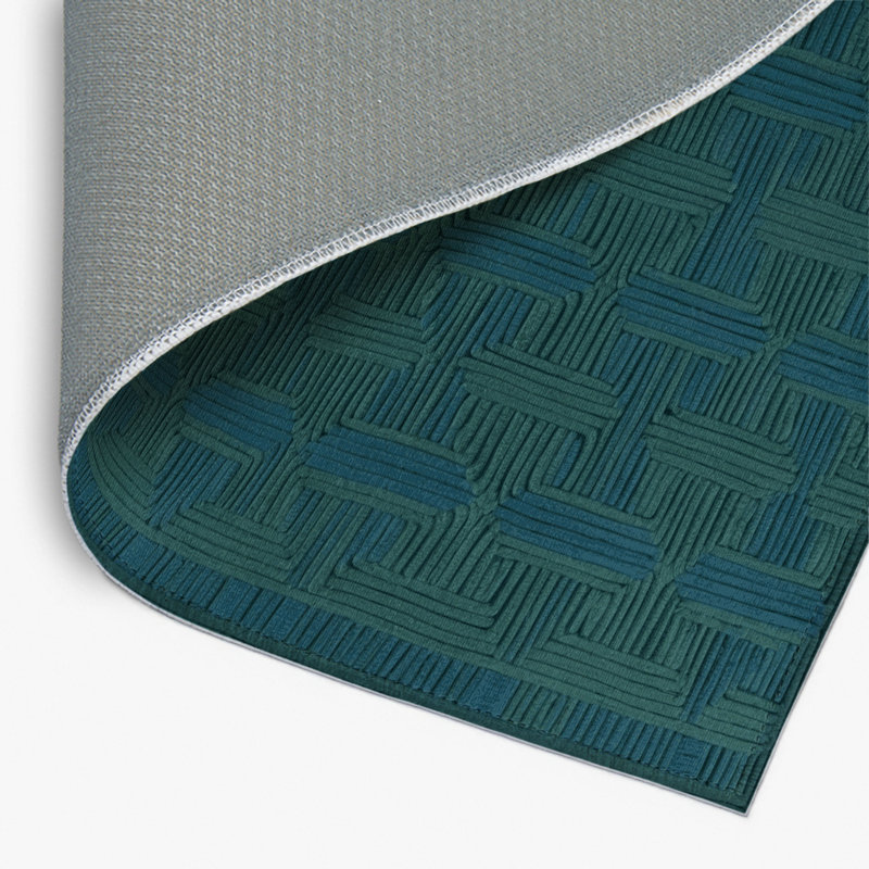 Trellis Blue Indoor and Outdoor Area Rug, Rectangle 2' x 3'