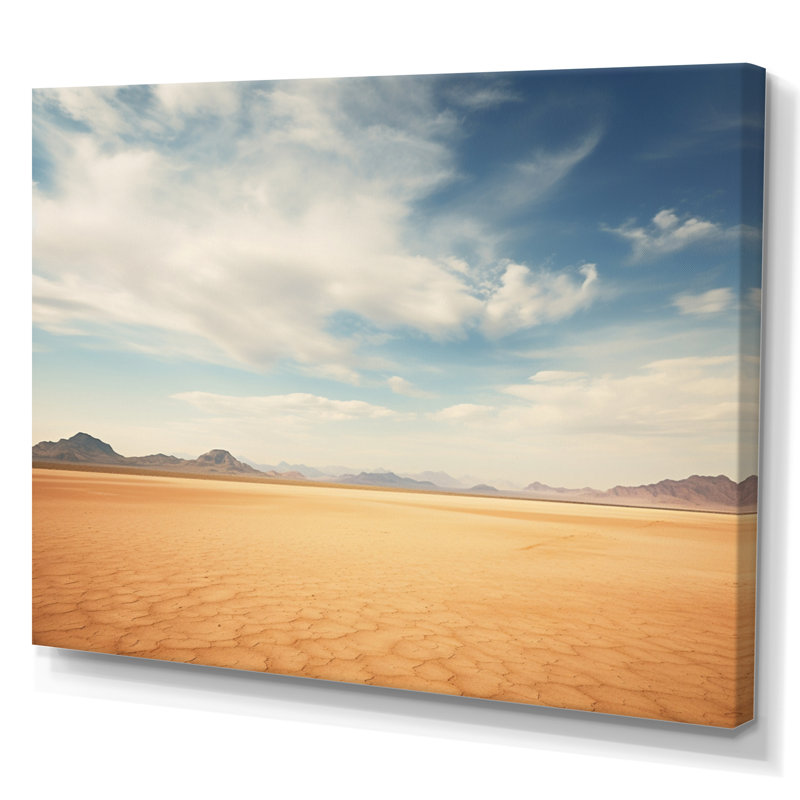 «Scenic Landscape Desert Infinite Horizon II», reproduction d'art sur toile, Toile tendue, H 24 po x l 32 po x P 1 po