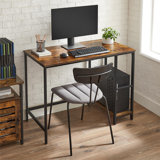 Robichaux Metal Base Writing Desk