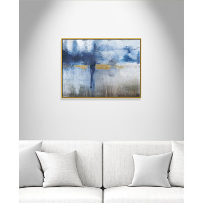 Morning Meadows - cadre flottant, reproduction d'art sur toile