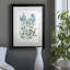Delicate Blue Botanical II - peinture encadrée-107982829-107982830