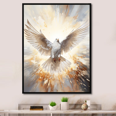 «Christianity Dove Descent From Paradise» - Impressions sur toile Christianisme