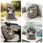 Sac à dos pliable transparent pour chat et chien - Sac de voyage portable et respirant avec fermeture à glissière-1131886238