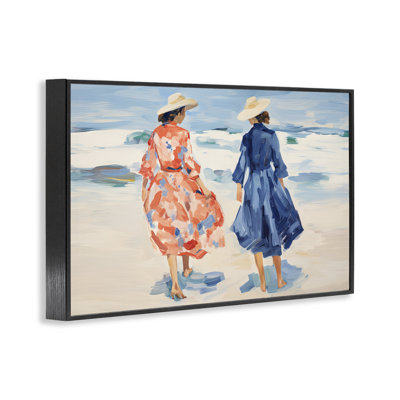 Dames de plage chic, estampe numérique par Sissi et Seb