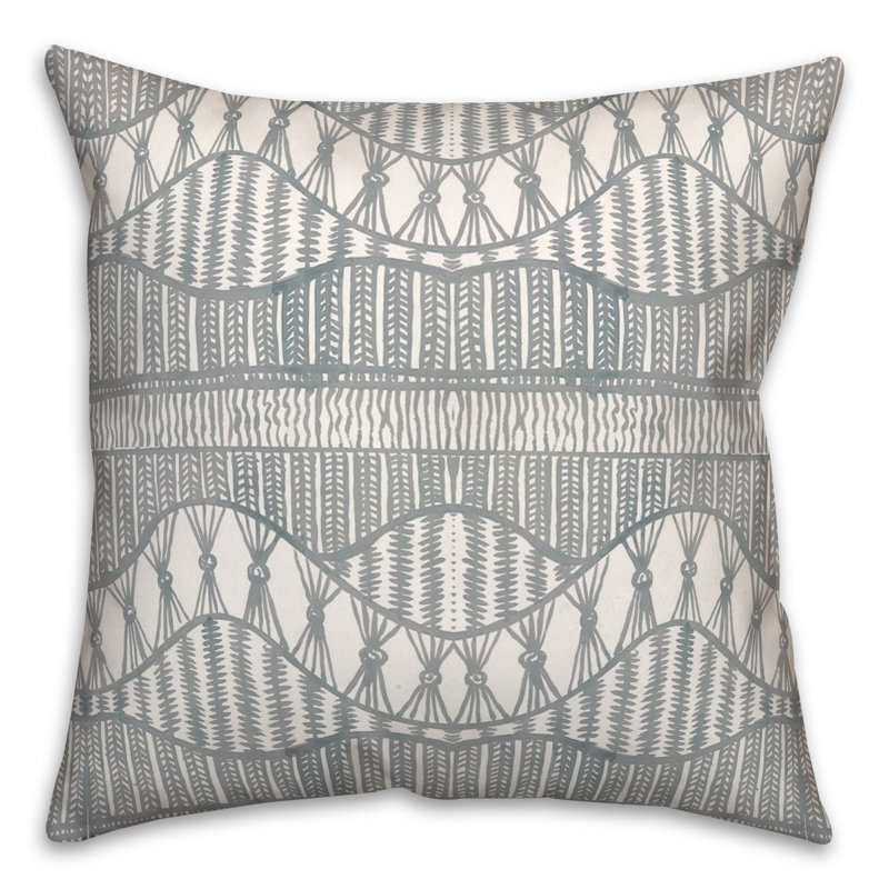 Coussin décoratif en polyester / mélange de polyester, Bleu