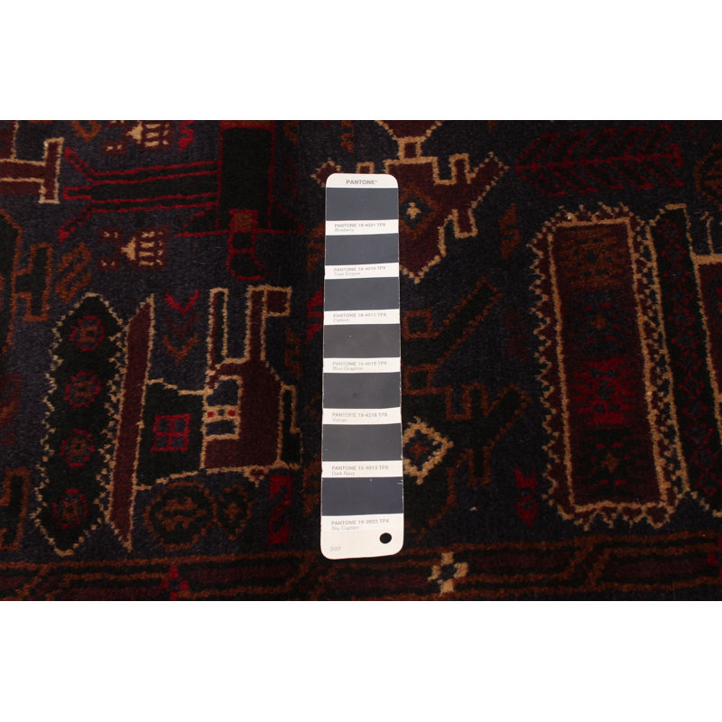 Tapis bleu marine foncé Rare War 3 pi 0 po x 4 pi 6 po