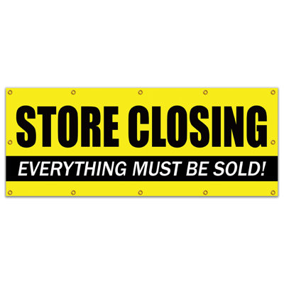 48"x120" STORE CLOSING BANNER