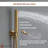 Calder Dual Function Complete Shower System with Rough in-Valve