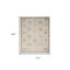 Tapis floral floral tissé à la machine 9 pi x 13 pi avec franges