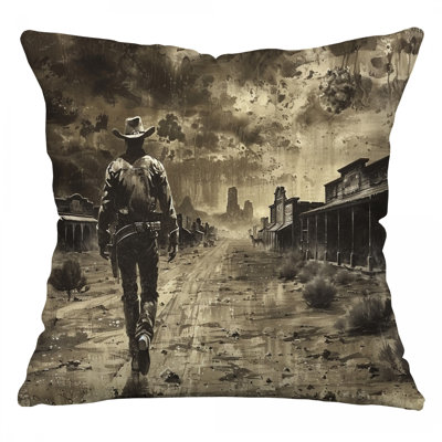 Coussin Cowboy, sergé de coton Western