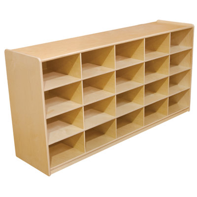 20 Compartment Manufactured Wood Cubby
