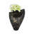 11" Ponce Tribal Black & Gold Vase
