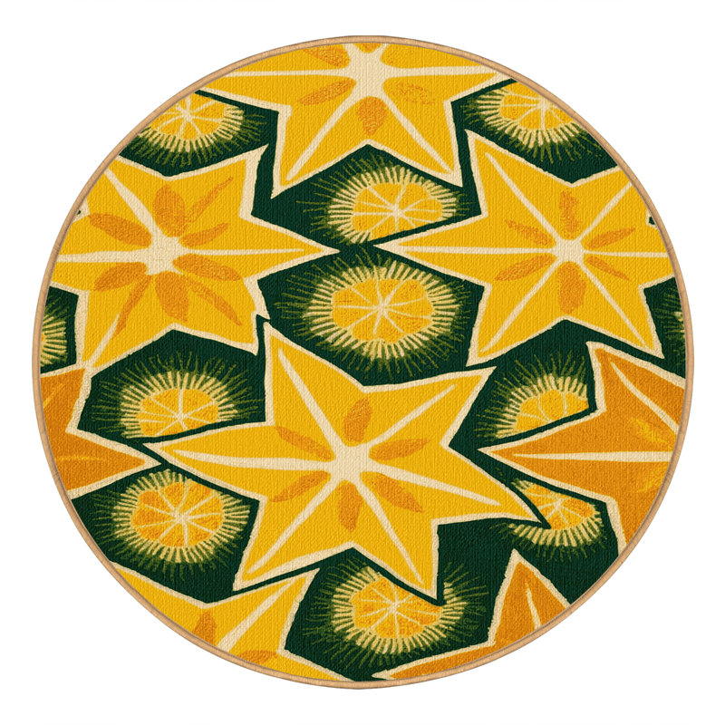  Tapis lavable Carambola, Rond 7 pi