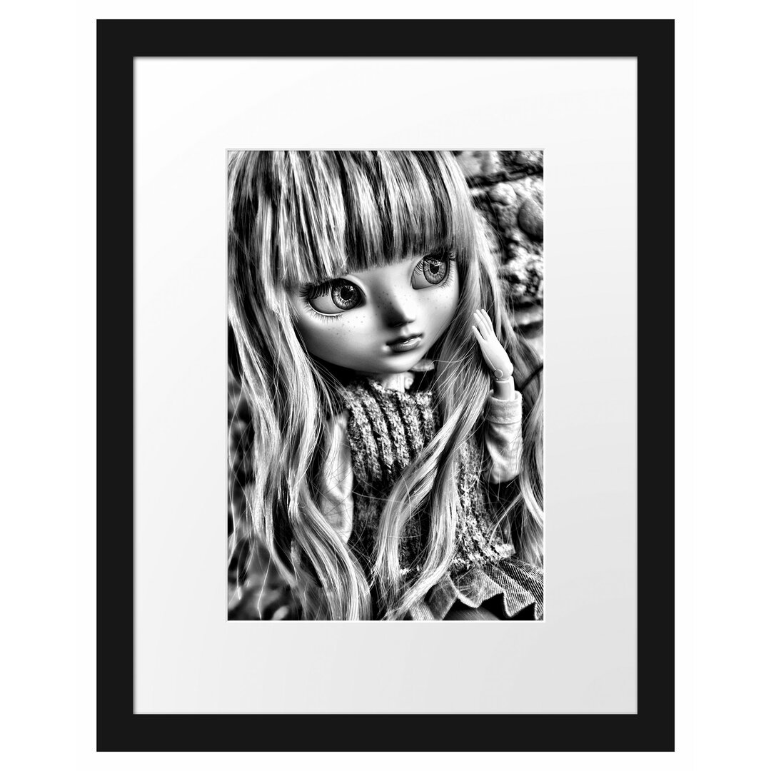 Gerahmtes Poster Pullip mit Augen