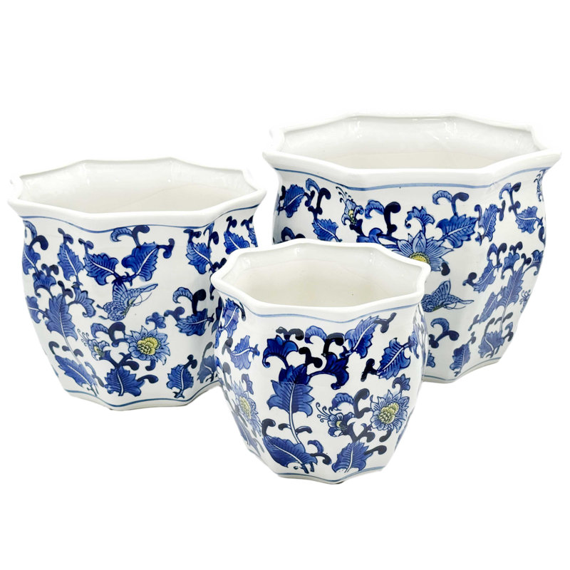 Dazariah Handcrafted Ceramic Indoor / Outdoor Pot Planter