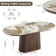 Ensemble de table et de chaises Adwin pour 6 personnes avec revêtement en boucle-2017394323-2017394322