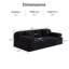 Canapé-lit Boneless Frameless 2-en-1 convertible-622848761