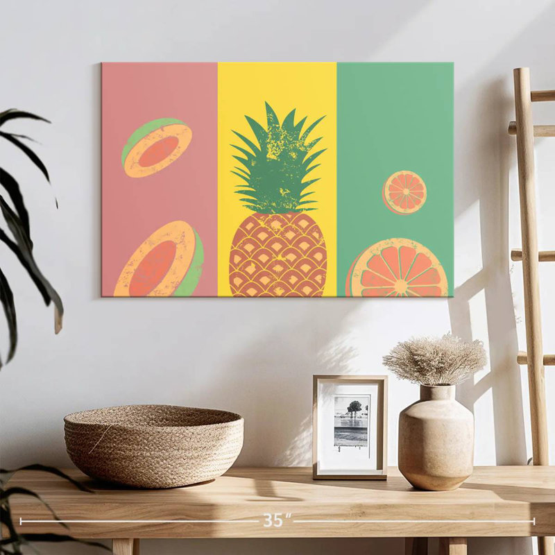 Doux fruits pastel, H 8 po x l 12 po