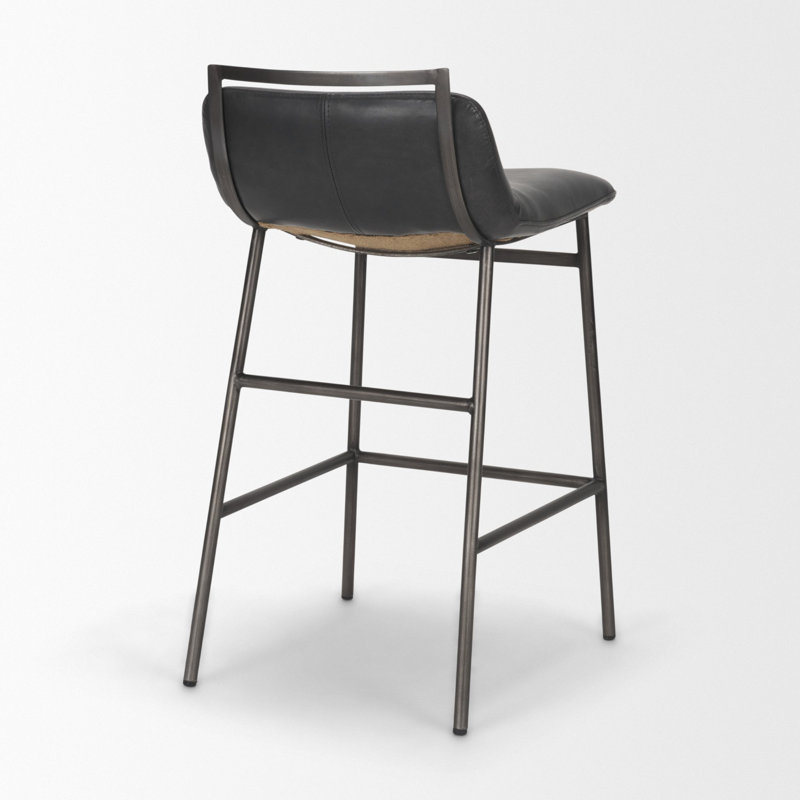 Kavalan II Bar Stool, Black, Counter Stool (24.5” Seat Height)