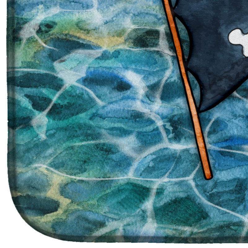 Tapis de séchage à drapeau pirate