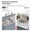 Ensemble de cuisine d'extérieur 2 pièces pour îlot de cuisine en bois massif 2 pièces-124652760