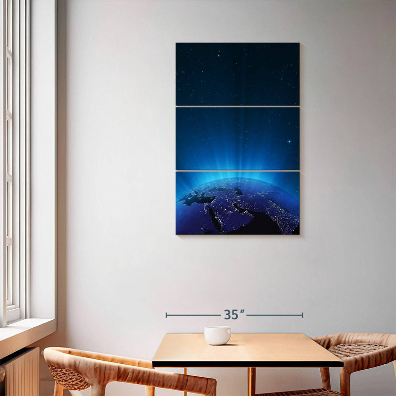 Oberle Glowing Earth, 57" H x 36" W