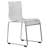 Jarnagin Modern Acrylic Dining Chair – Transparent Kitchen Side Chair with Chrome Steel Frame, Stackable and Lightweight with Floor Protectors for Dining Room or Office-1937861829-1948303348