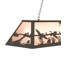 48" Long Ducks In Flight Oblong Pendant