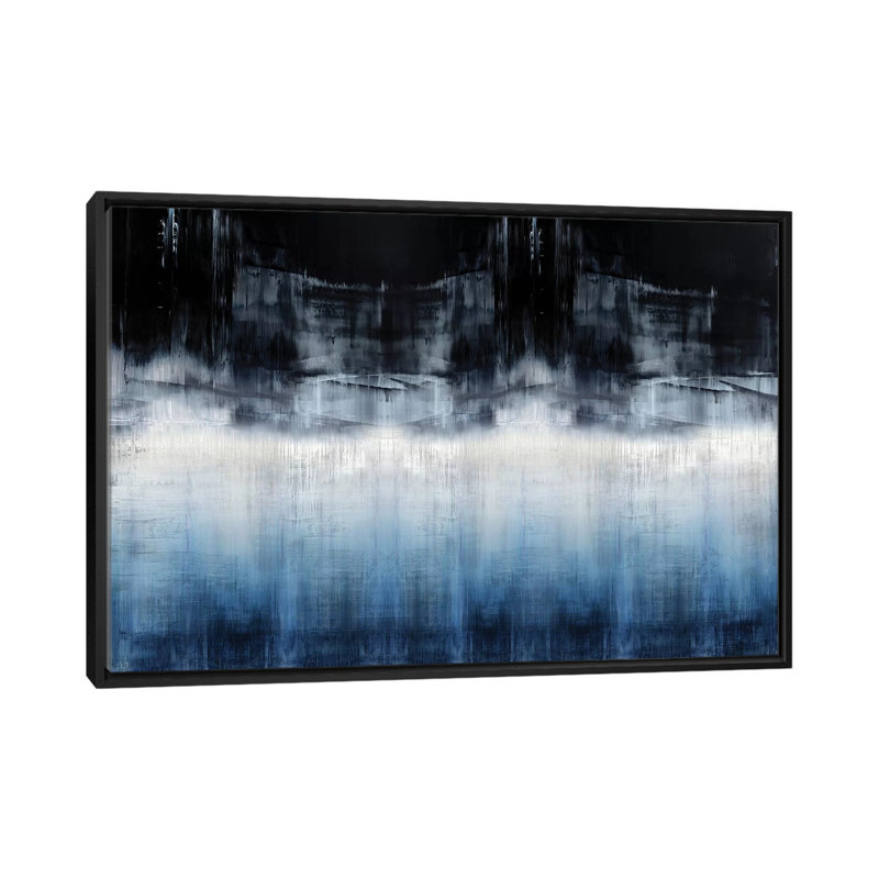 «Mysterious I» par Taylor Hamilton - reproduction d'art sur toile tendue, H 18 po x l 26 po x P 1,5 po, Toile avec cadre noir