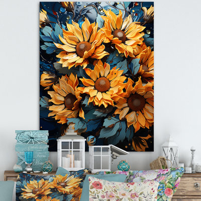 " Fauvist Flourish Sunflowers I "
