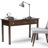 Avalon Solid Wood Desk with Keyboard Tray and Storage-290325182-305931557