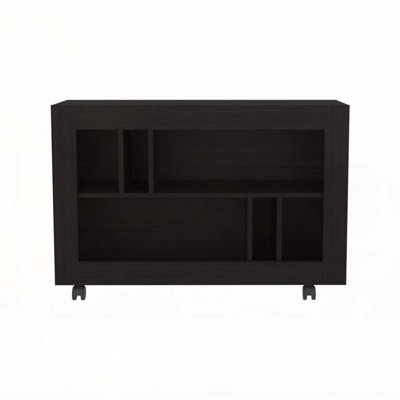 FM FURNITURE Cowlic Console Table in Melamine with Open Storage. Wengue