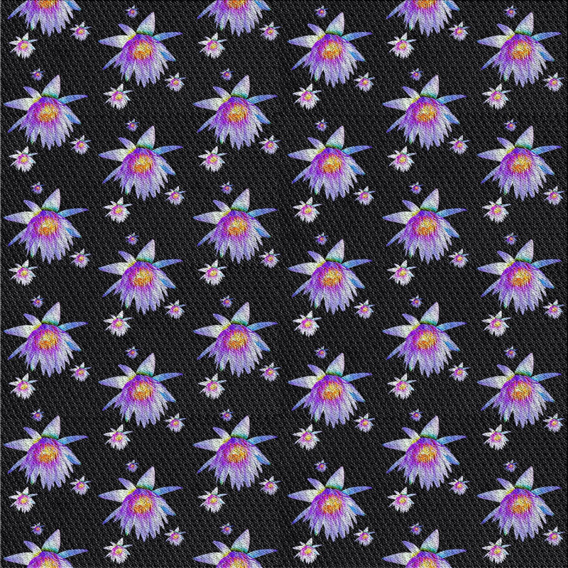 Tapis bleu foncé Safaa, Carré 5 pi