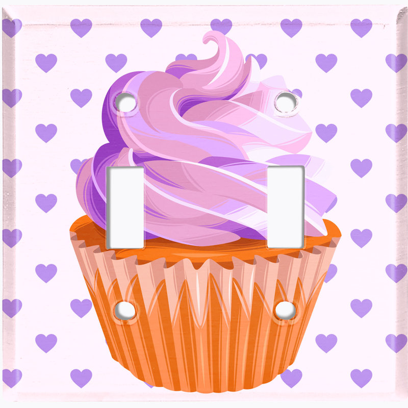 Plaque murale interrupteur à bascule Cupcake