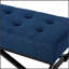 Repose-pieds bleu marine Banc de conception simple, confortable et durable, multifonctionnel