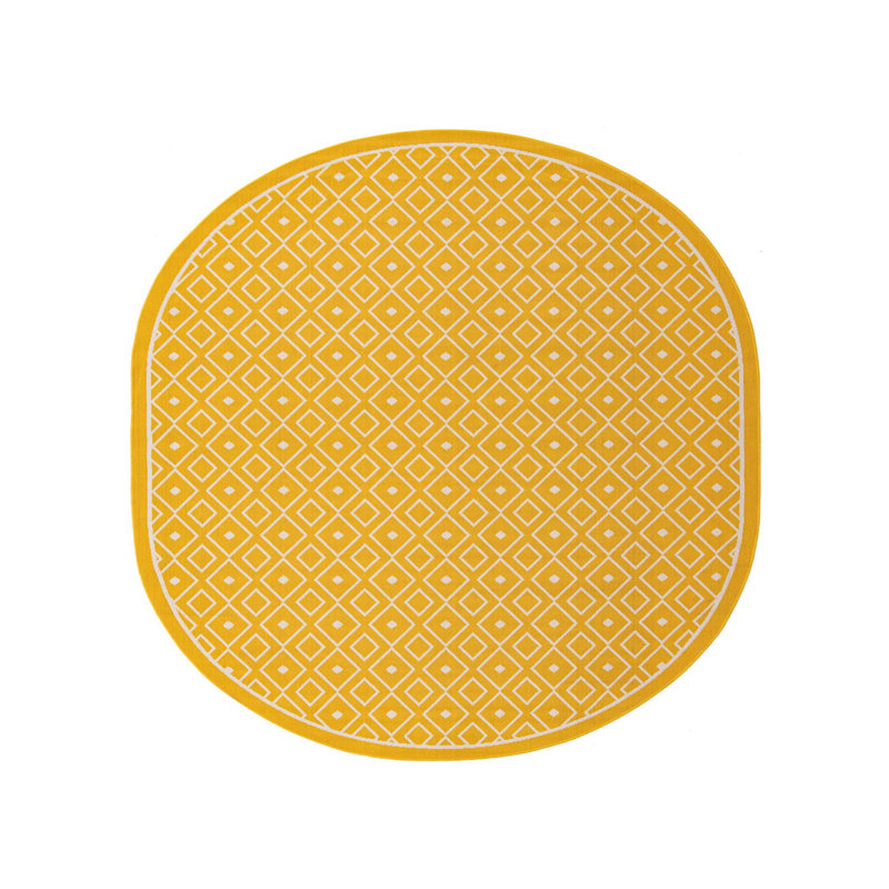 Geometric Indoor / Outdoor Rug, Oval 7'10" x 10'