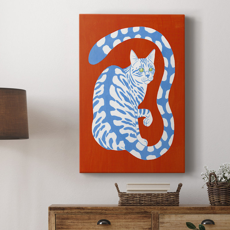 Complementary House Cat I - galerie sur mesure enveloppée Cavas, H 18 po x l 12 po