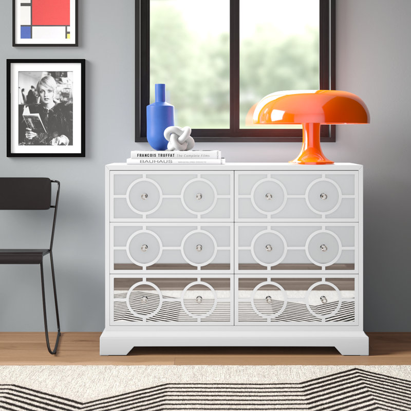 Marksbury 48'' W 6 - Drawer Dresser, White