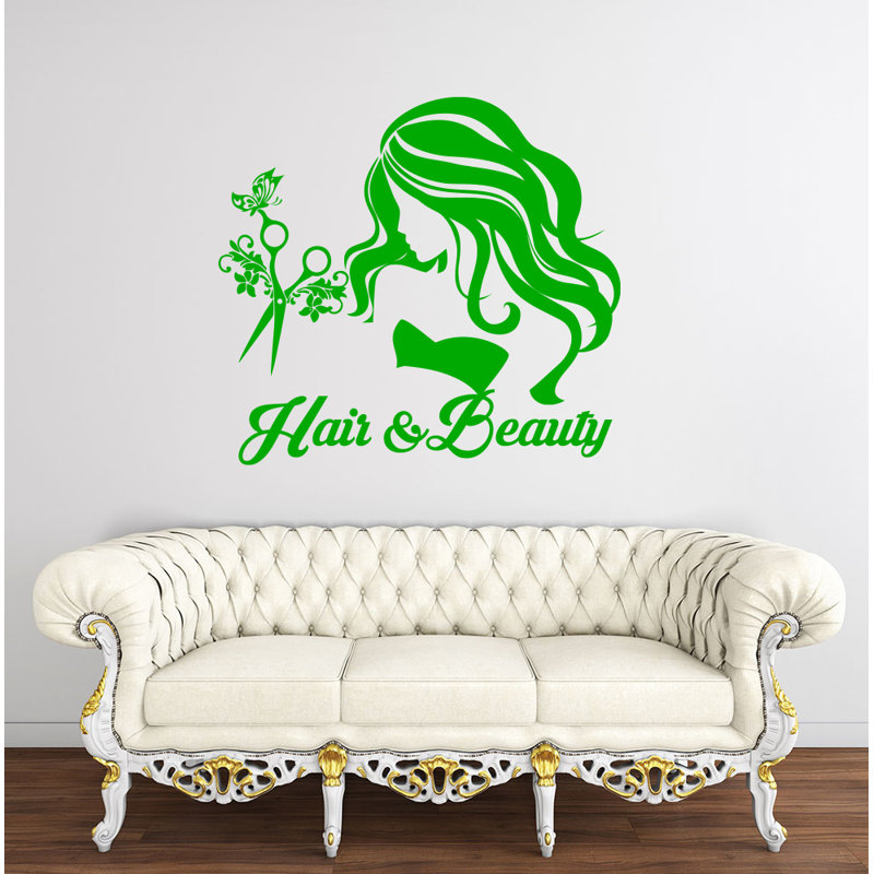 Adhésif décoratif pour cheveux et salon de beauté, Vert tilleul
