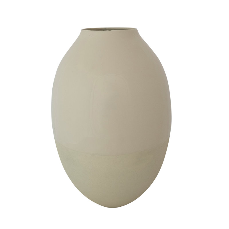 Enameled Metal Vase